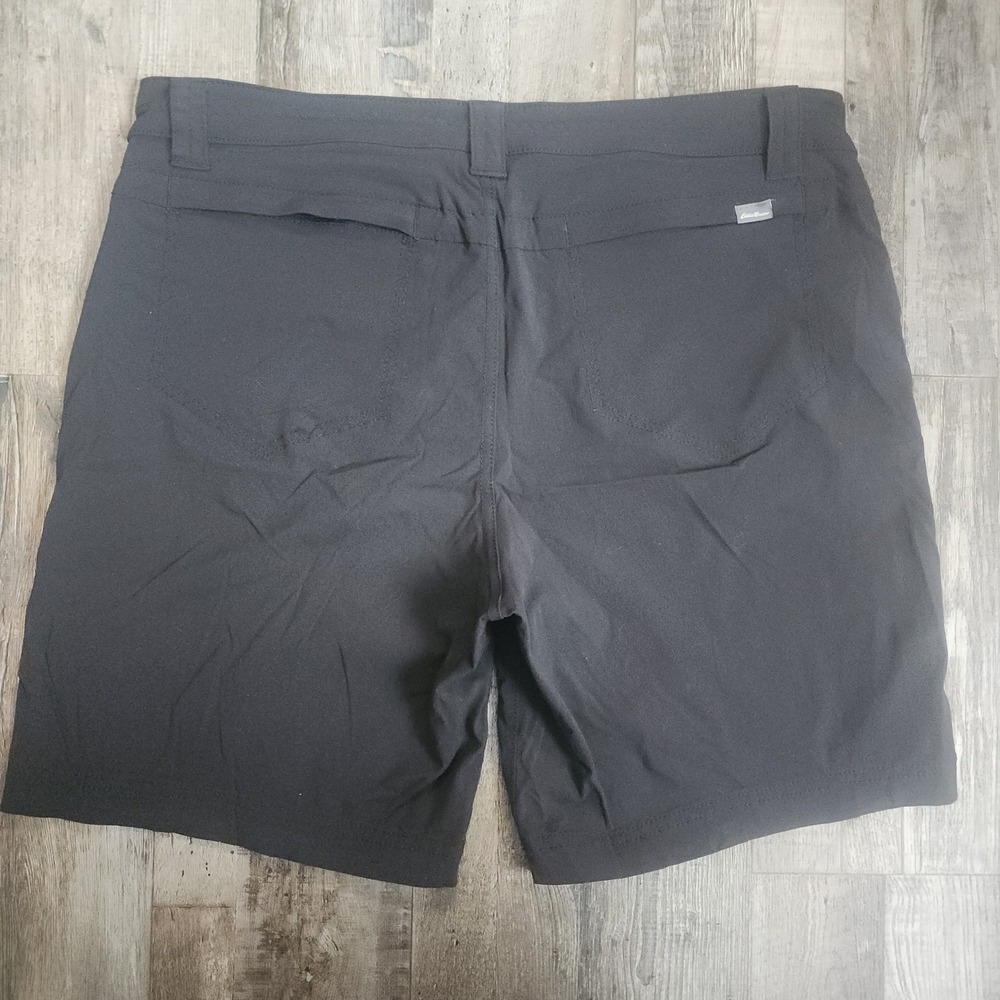 Eddie Bauer Shorts Womens 10 Black First Ascent Hiking Outdoor Stretch 7" Inseam - Picture 7 of 8